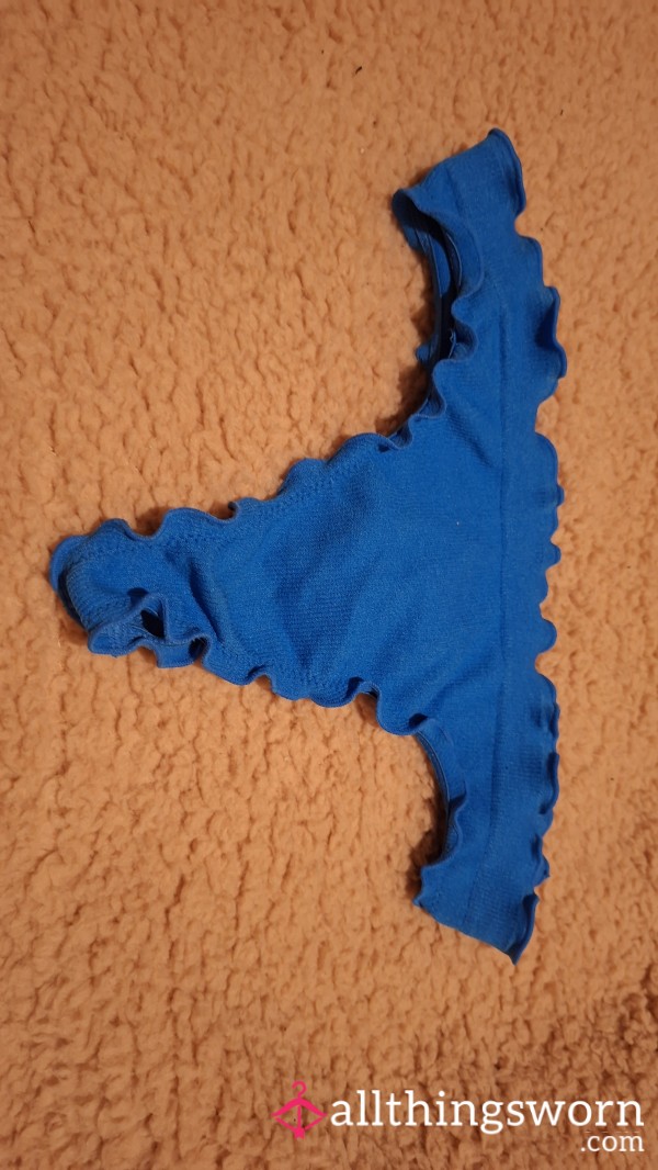 One Day Wear Blue Thong