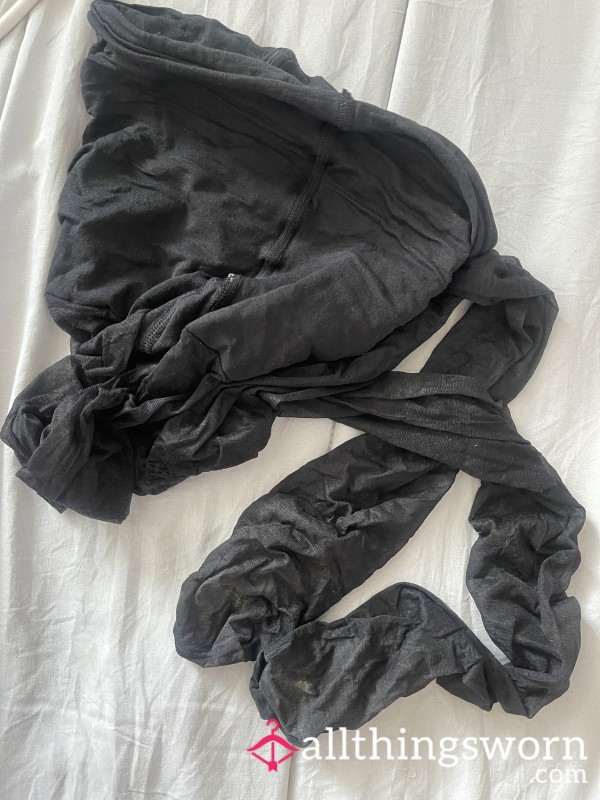 One Day Worn Pantyhose Black