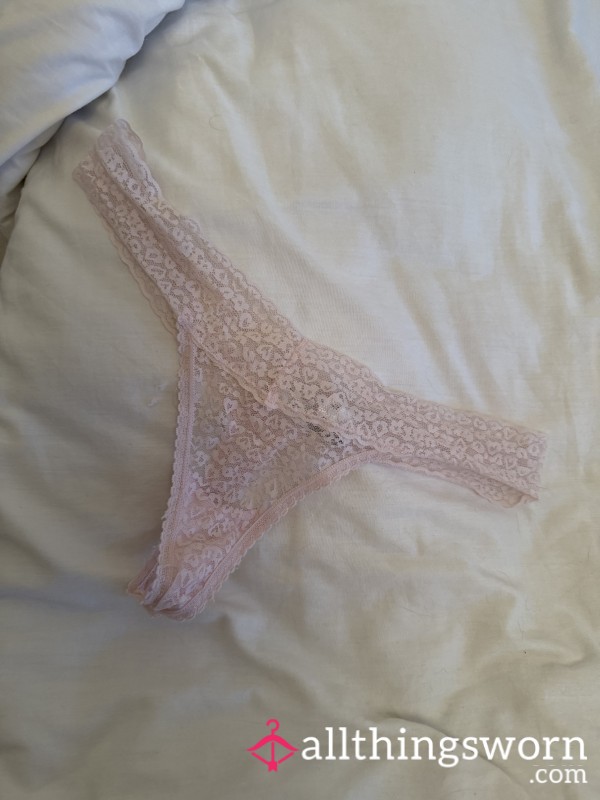 One Day Worn 🩷pink🩷 Lace Thong