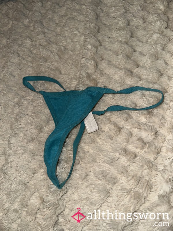 Goddesses One Full Day Wear Of A Blue Thong