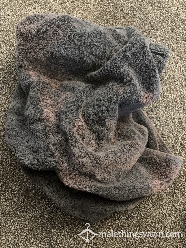 ONE OF A KIND STAINED RAUNCHY TOWEL