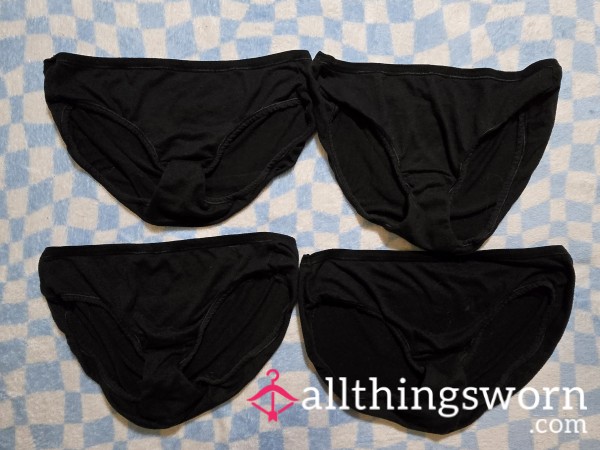One Of My Black Cotton Fullback Panties