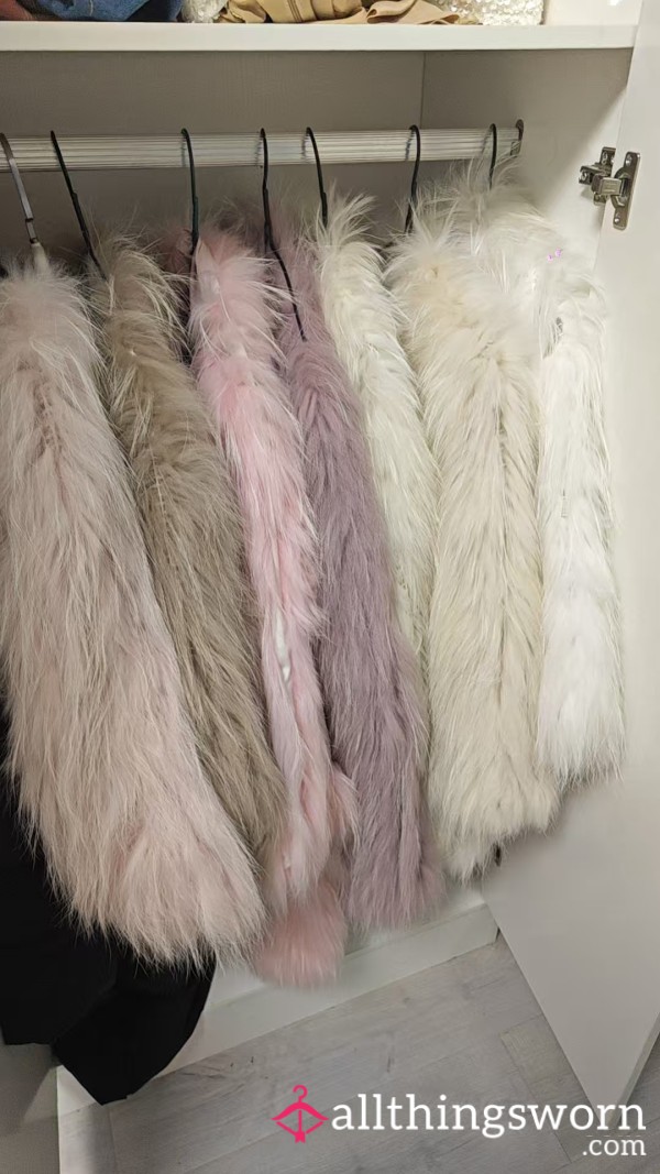 (One Of Them)A Furry Winter Coat That Has Been Worn For Many Years Without Any Damage