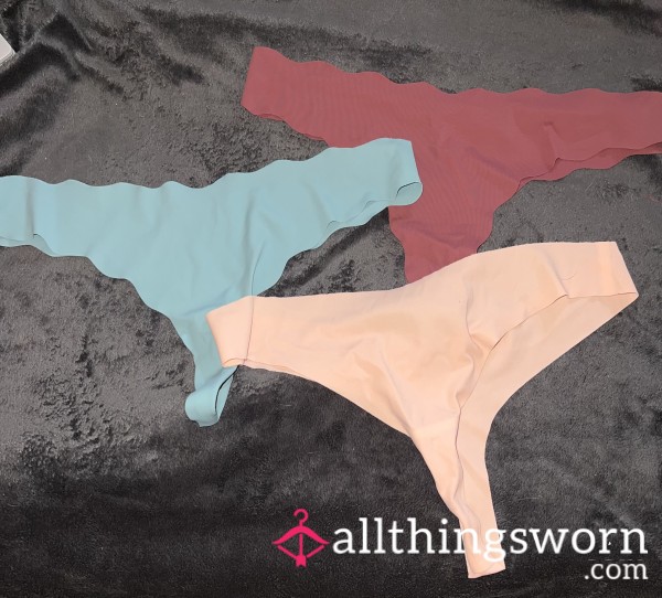 One Pair Sweet Scented Panties. Bare, Pink Soft Pu**y!