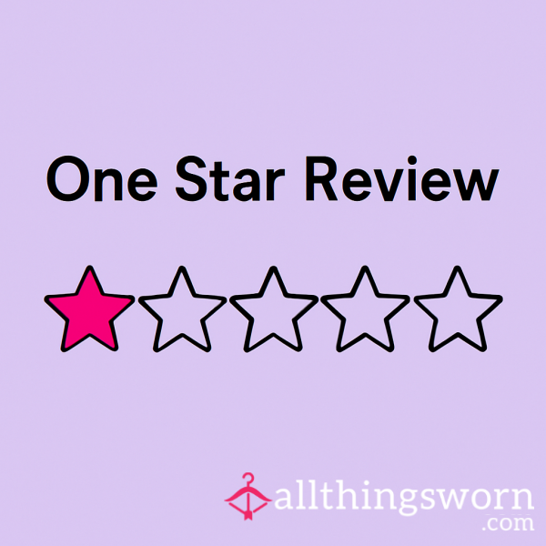 ✨One Star Review✨