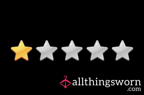 One Star 🌟 Review