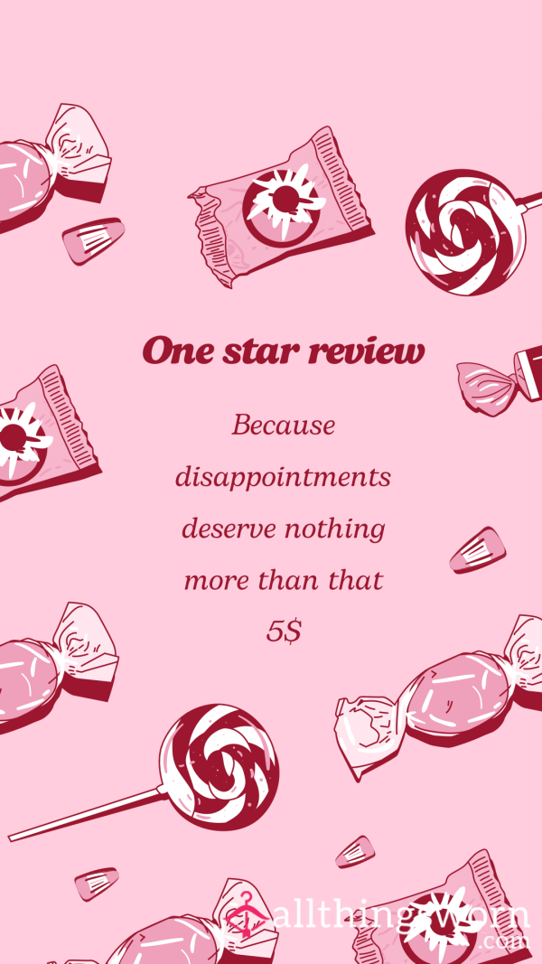 One Star Review From A Goddess 😈💔