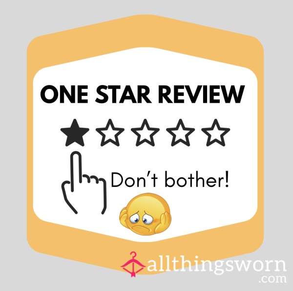 ⭐ ONE STAR REVIEW HUMILIATION ⭐️