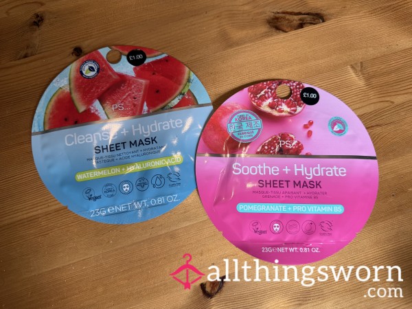 One Used Face Sheet Mask