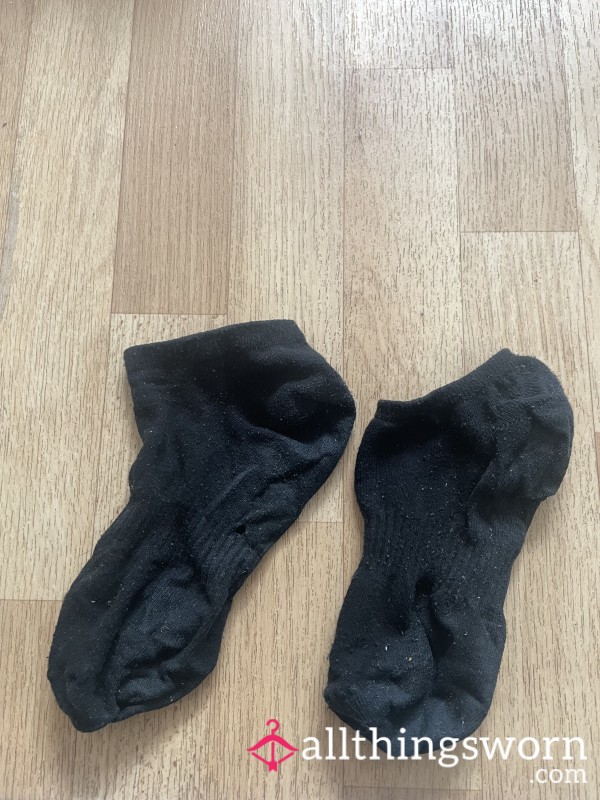 One Week Of Pure Foot Filth, Worn Black Socks