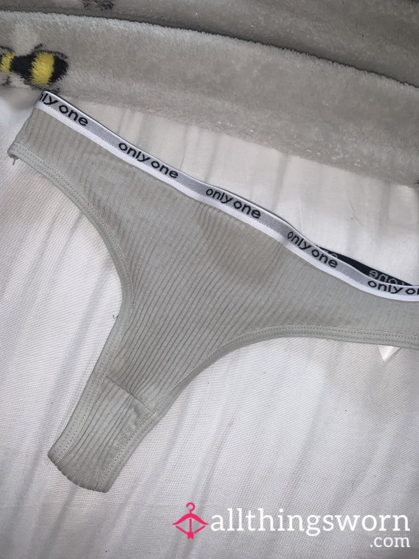 Only One Light Grey Thong 😉