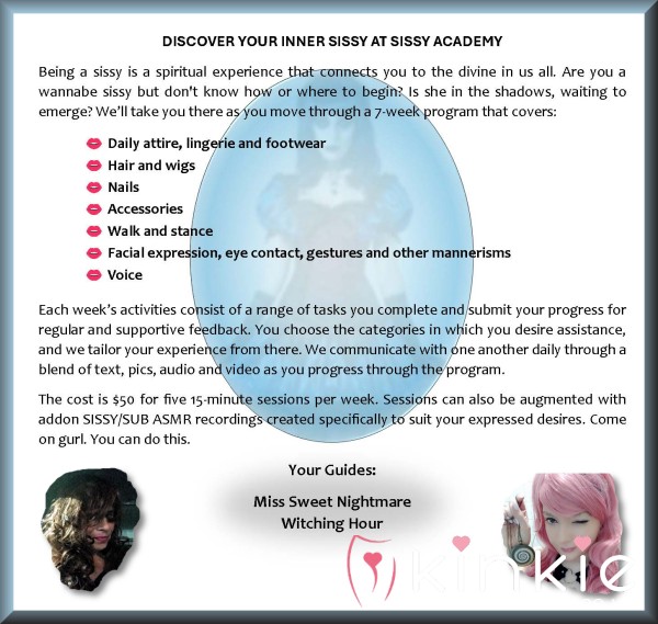 OPEN ENROLLMENT SISSY ACADEMY