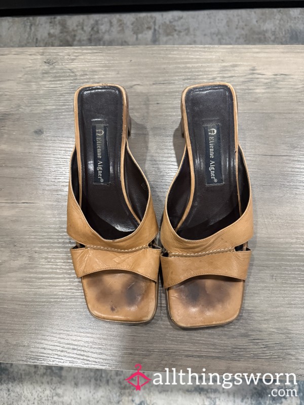 Open Toed Work Heels