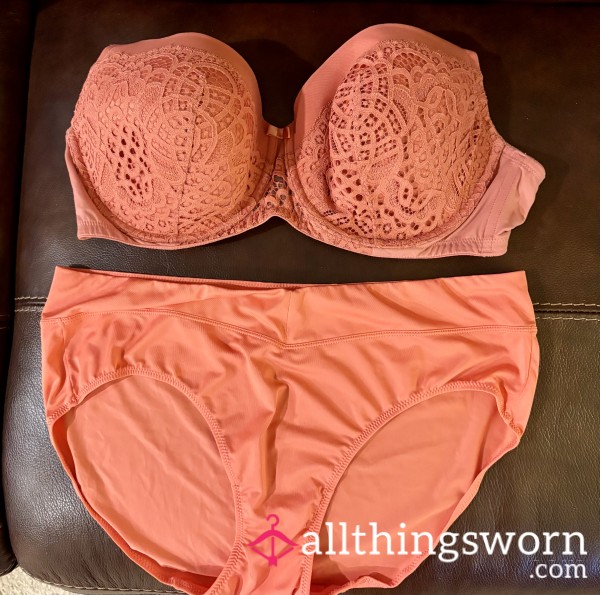Orange Bra & Panty Set