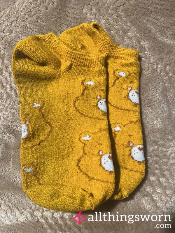 Orange Care Bear Socks