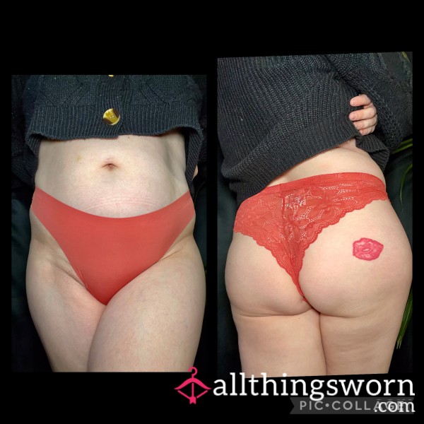 Orange Cheeky Panties
