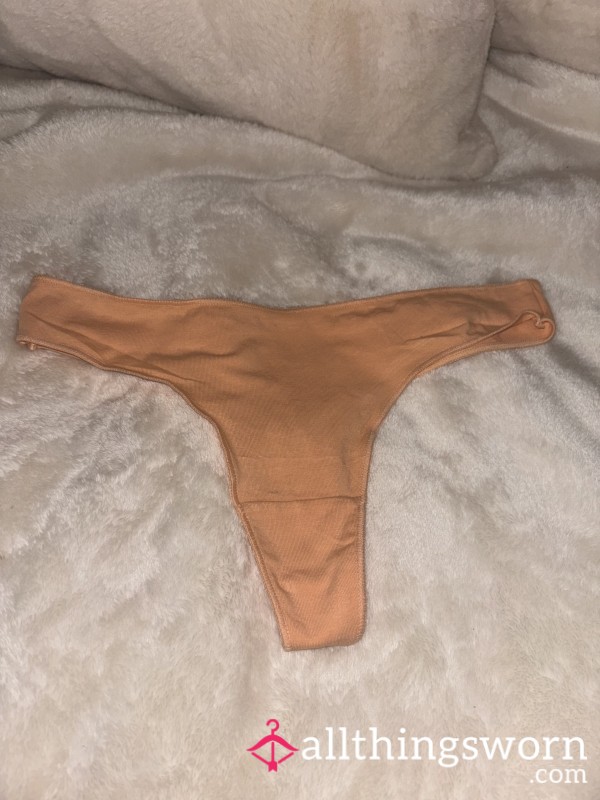 Orange Cotton Thong