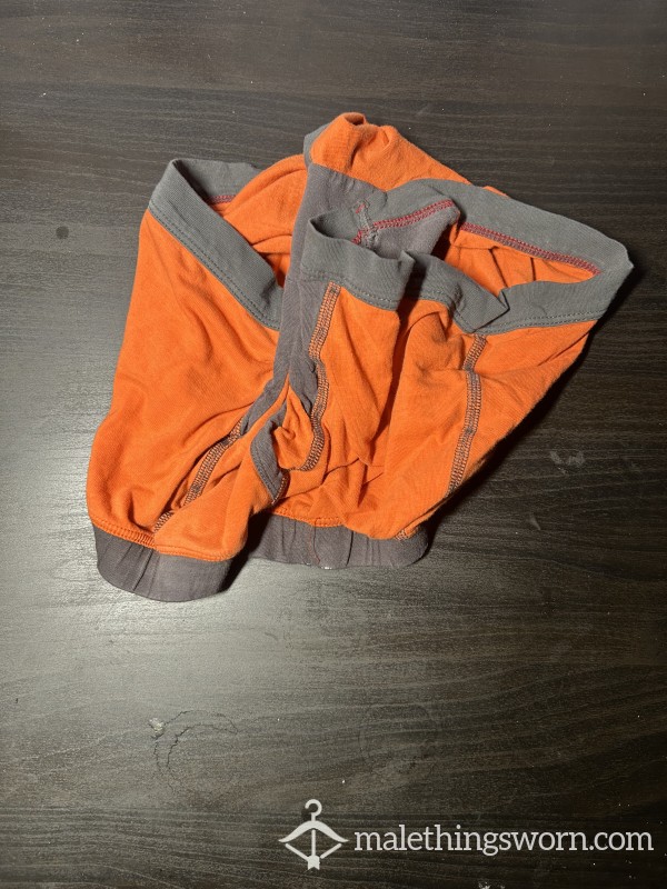 Orange Cotton Underwear