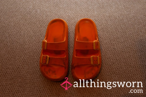 Orange Flat Shoes