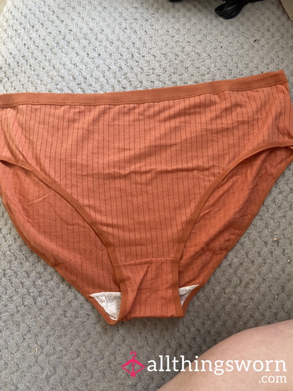 Orange Full Back Panties