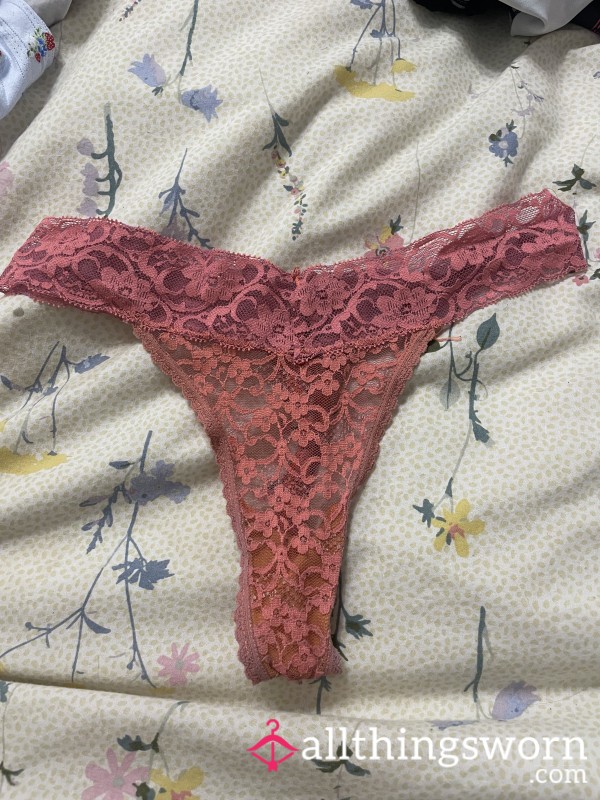 Orange Lace Thong 🧡