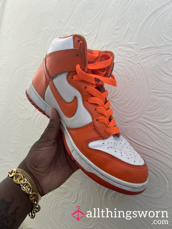 Orange Nike High Tops