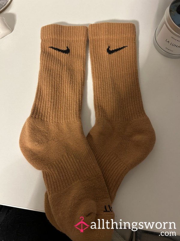Orange Nike Socks