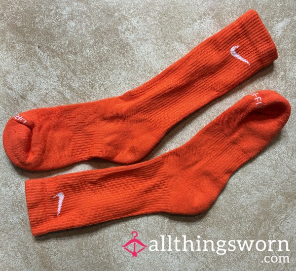 Orange Nike Tube Socks