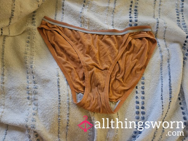 Orange Old Panties With Holes