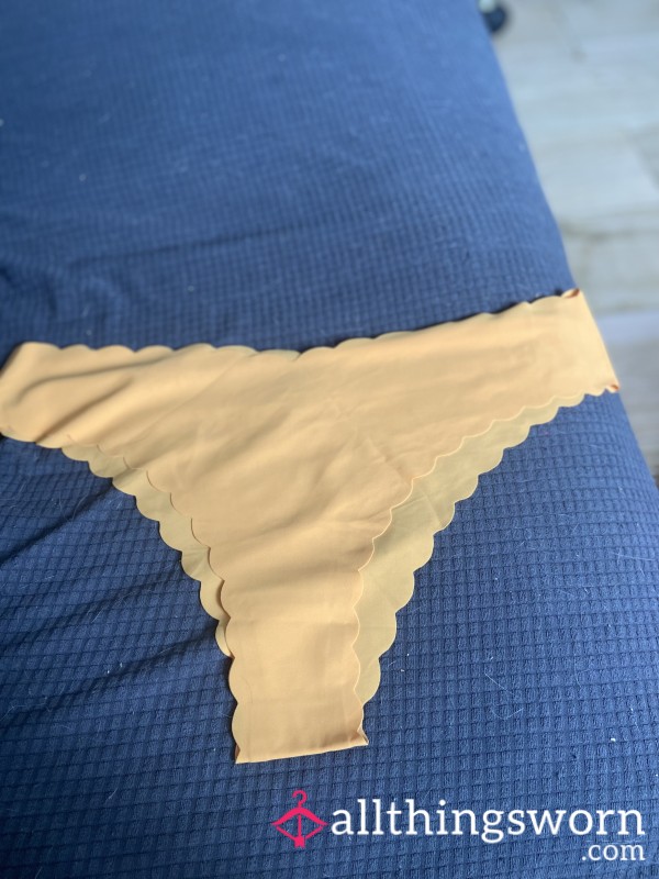 Orange Satin Cheeky Panties