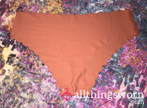 Orange Scalloped Soft Panty