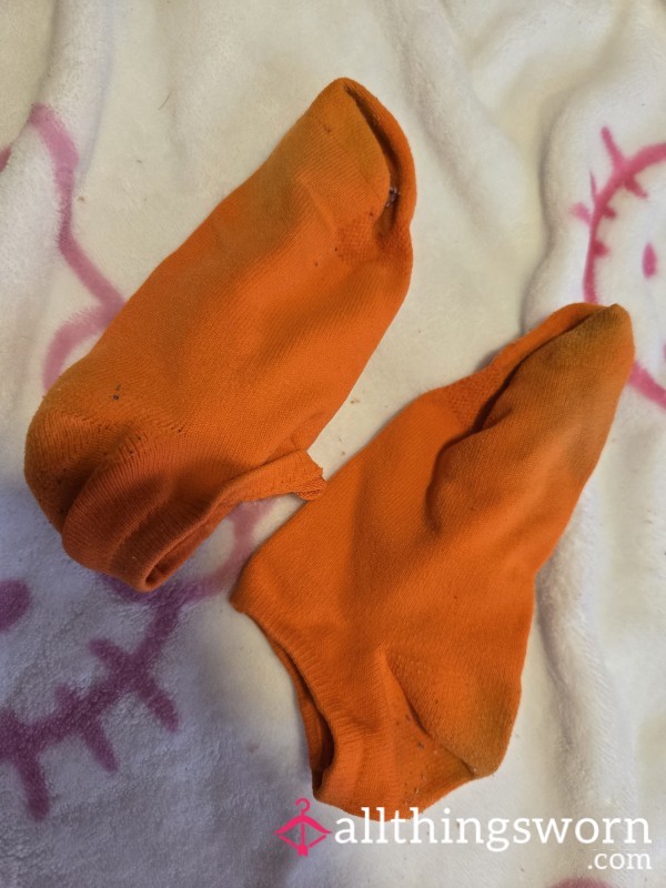 Orange Socks 4 Years Old