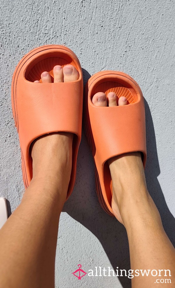 Orange Used Smelly Slippers