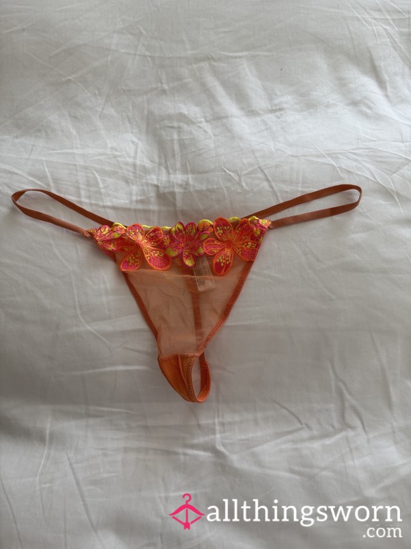 Orange Well Worn G String