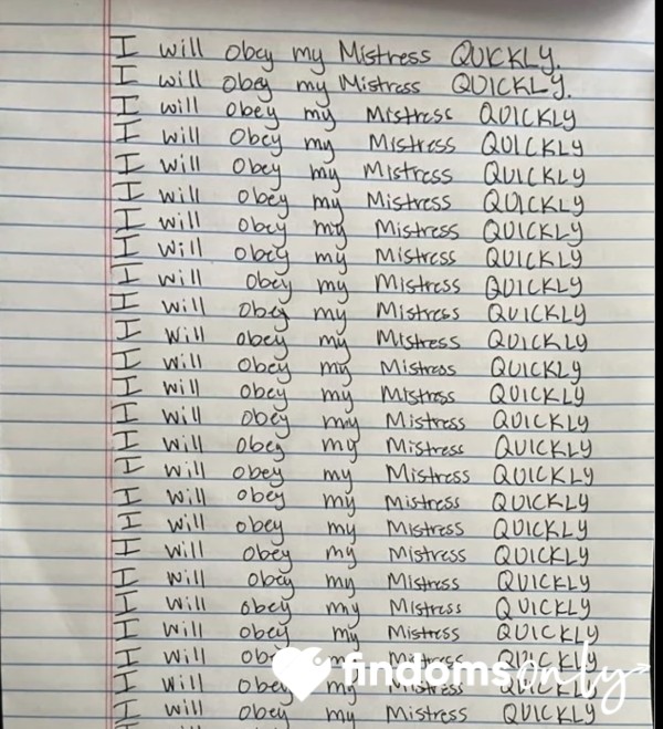 Order & Obedience Writing