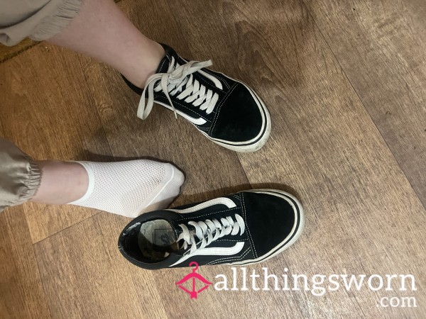 🔥 Original Laced Vans 🔥 13 Years Of Real Wear 🖤 Iconic, Broken-In Cla**ics 👟  📦 UK Shipping & 📸 Photo Set Included 🔥