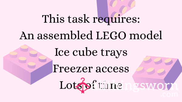 OUCH 🤕 Instant Task: LEGO, Ice, And Hours Of Your Time- Instant Sub Task