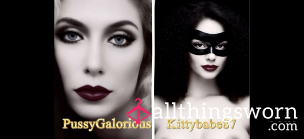 Our Second Collaboration Video, @KittyBabe87 And @pu**yGaloryious Stripping And Playing With Our Selves. Brunette & Blonde ♥️