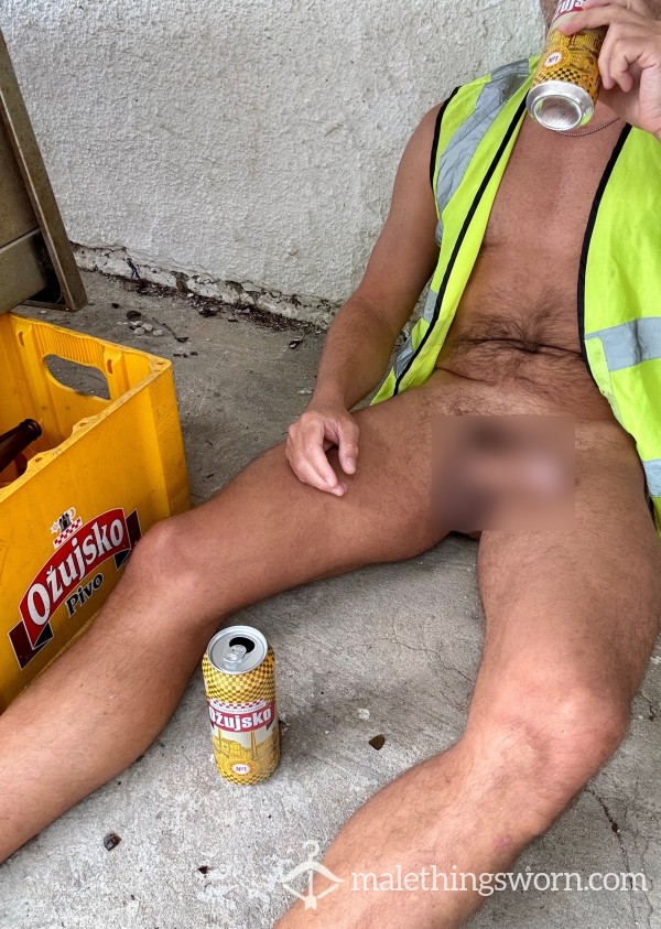 Outdoors Beer And Pi*s In Hi-vis