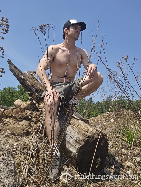 Outside On Log On A Sunny Day