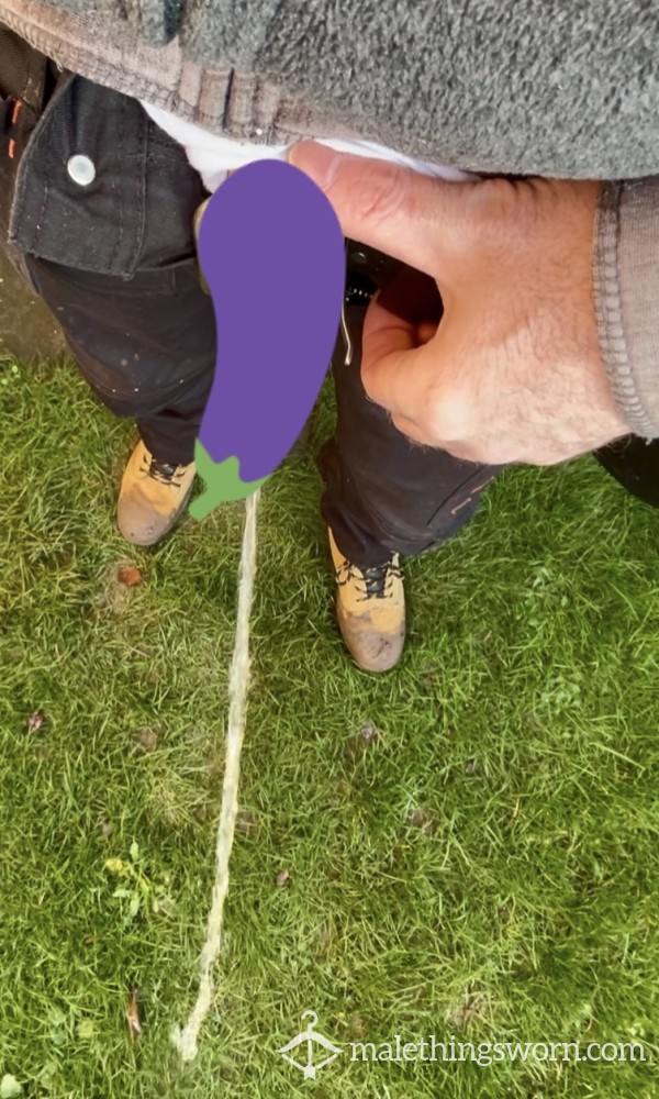 Outside Pi*s Wearing Work Gear