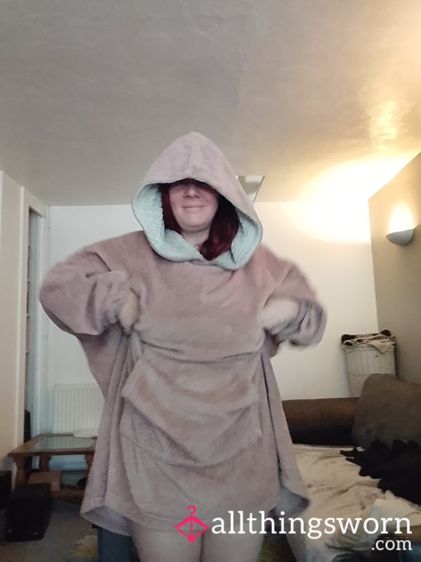 Over Sized Hoodie. Im Always Naked Under This Cause It Keeps Me Toasty And I Rarely Wash It