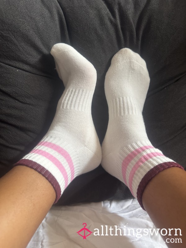 Over The Ankle Socks 🧦- Gym/Workout Socks Worn, Sweaty, Smelly And Dirty
