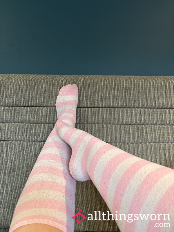 Over The Knee Cute Stripes