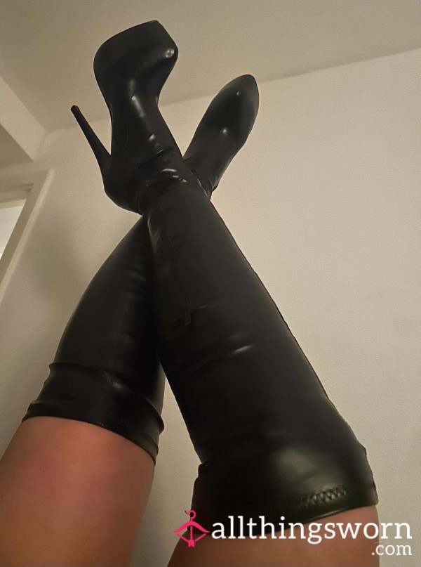 Over The Knee Leather Boots