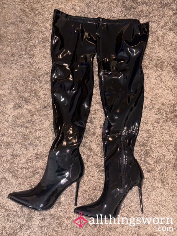Over The Knee PVC Boots🖤