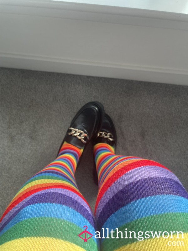 Over The Knee Stripped Socks
