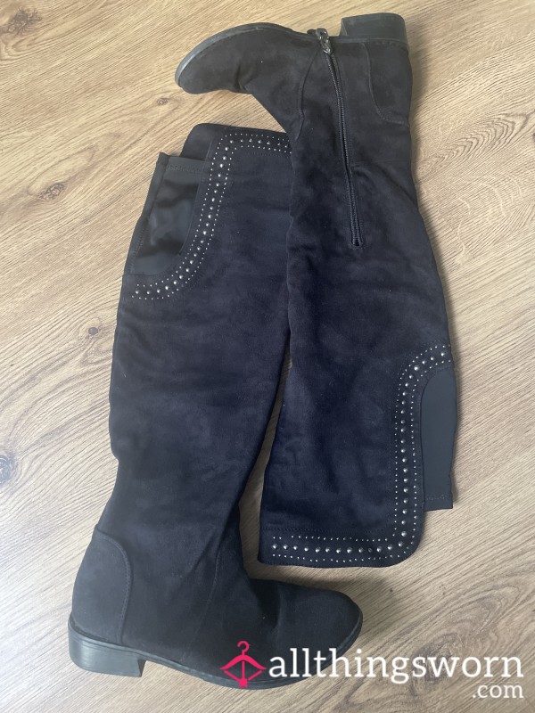 Over The Knee Suede Boots