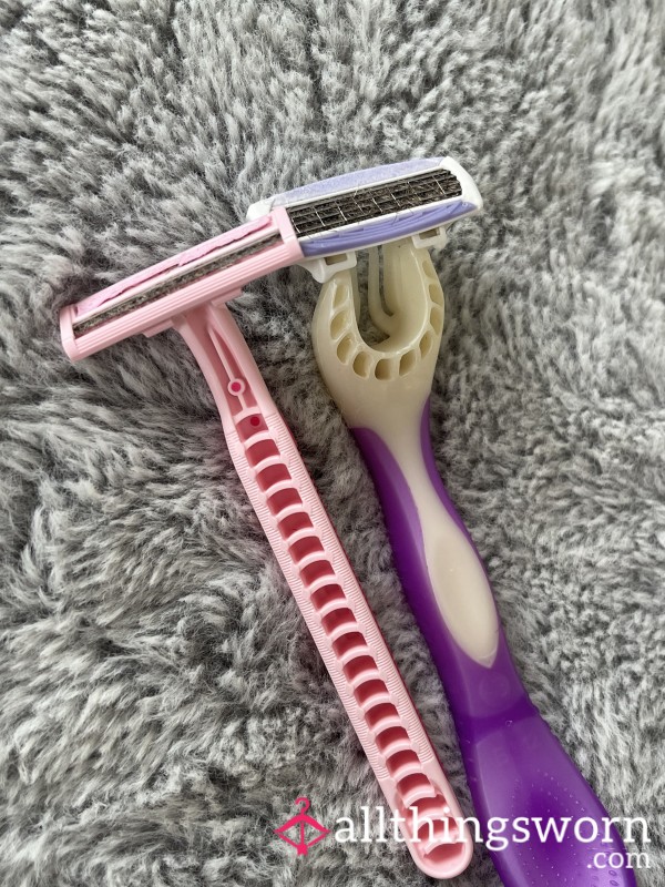 Over Used Razors Full Of My Body Hair