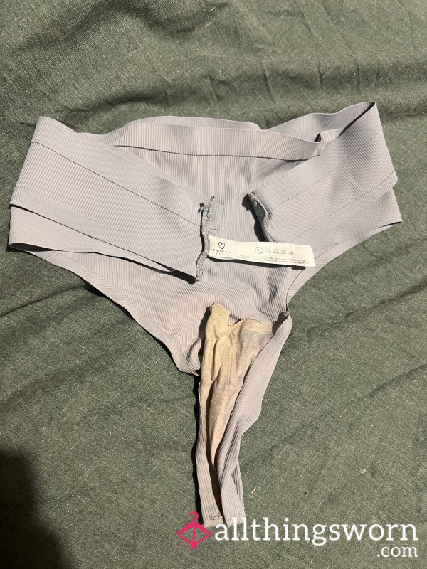 Overly Worn Dirty Ripped Thong From A Big XL Girl